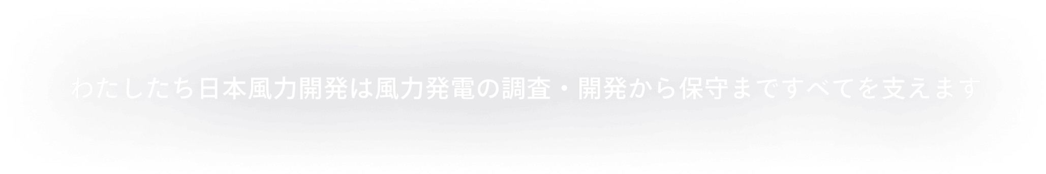 わたしたち日本風力開発は風力発電の調査・開発から保守まですべてを支えます